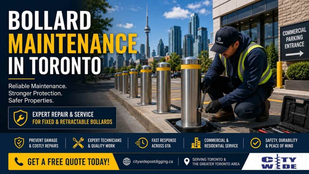 Bollard Maintenance in Toronto